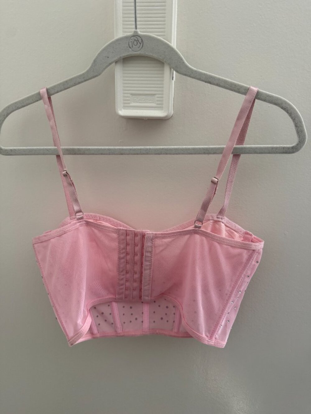 Pink Rhinestone Corset Top - Picture 2 of 2